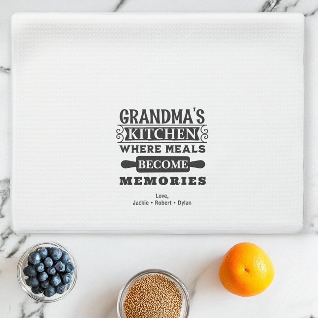 Paño De Cocina Las comidas de la abuela se convierten en Recuerdo (Subido por el creador)