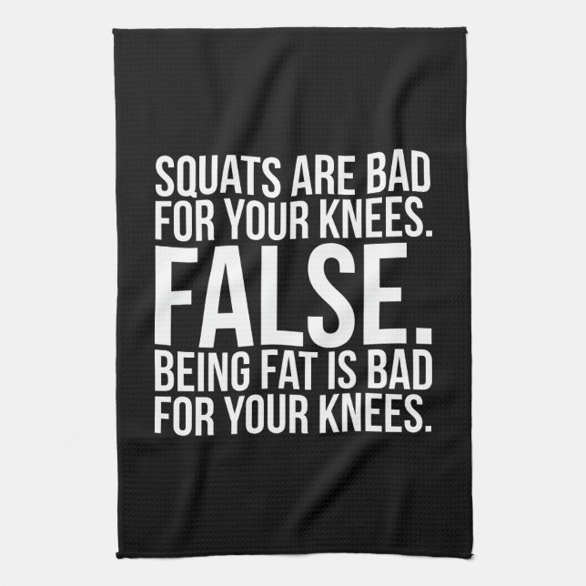 Paño De Cocina ¿Las Cueras Son Malas Para Tus Rodillas? FALSO. Se (Vertical)