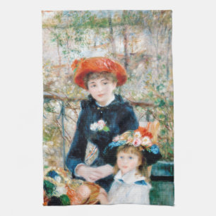 Paño De Cocina Las dos hermanas, en la terraza Auguste Renoir