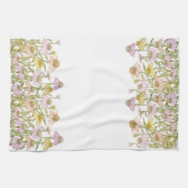 Paño De Cocina Las flores acuarela Arte botánico