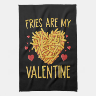 Paño De Cocina Las Fries Francesas Son Mi Valentín