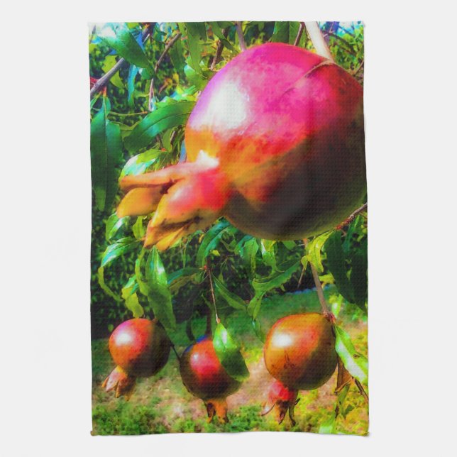 Paño De Cocina Las granadas del árbol (Vertical)