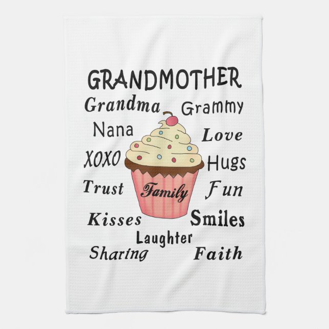 Paño De Cocina Las magdalenas de la abuela para las abuelas (Vertical)