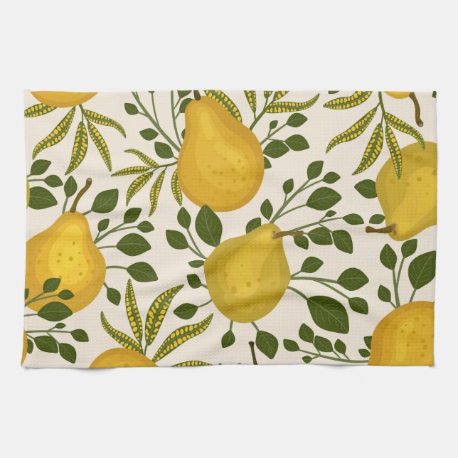Paño De Cocina Las orejas amarillas dejan el fondo blanco (Horizontal)