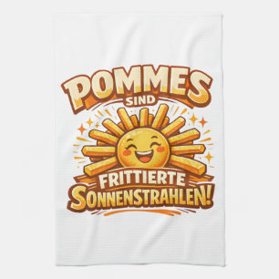 Paño De Cocina Las patatas fritas son rayos de sol fritos -