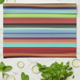 Paño De Cocina Las rayas de colores de la abuela, con aspecto sua