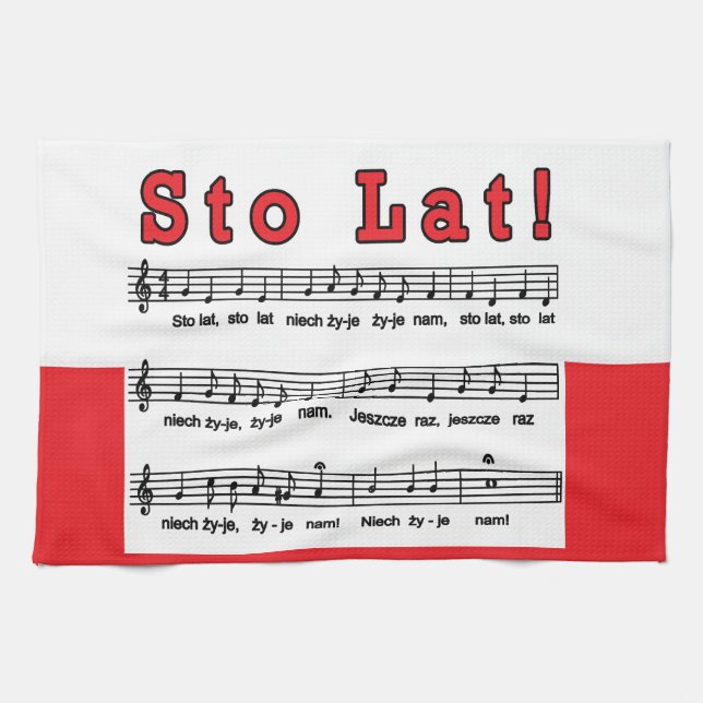 Paño De Cocina ¡Lat de Sto! Canción (Horizontal)