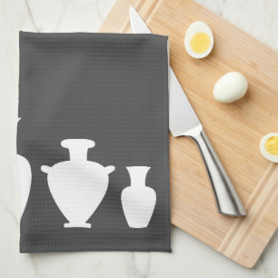 Paño De Cocina Latas de jarras antiguas de estilo griego italiano
