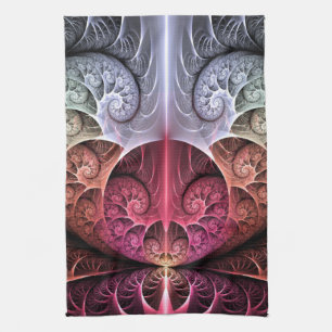 Paño De Cocina Latido, Arte fractal de fantasía surrealista abstr