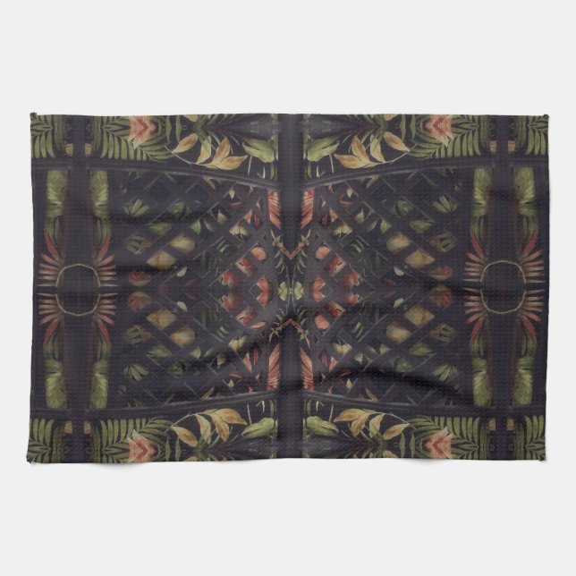 Paño De Cocina Latticework tropical (Horizontal)