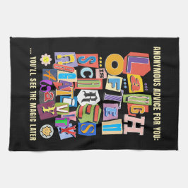 Paño De Cocina Lauder A Menudo - Diseño De Citas De Tipografía Po