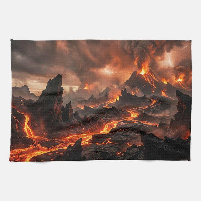 Paño De Cocina Lava Volcánica (Horizontal)