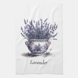Paño De Cocina Lavanda en Delft Azul