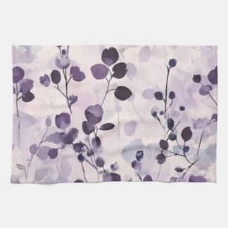 Paño De Cocina Lavanda Floral Acuarela Eucalipto