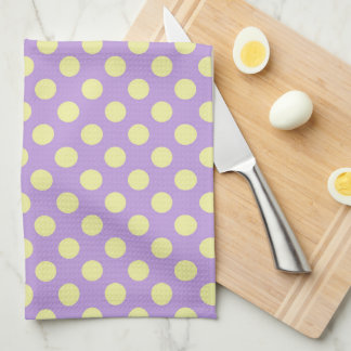 Paño De Cocina Lavanda Limón Lunares