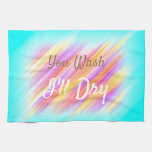 Paño De Cocina "Lávate me voy a secar" Gracioso patrón de Guay mu