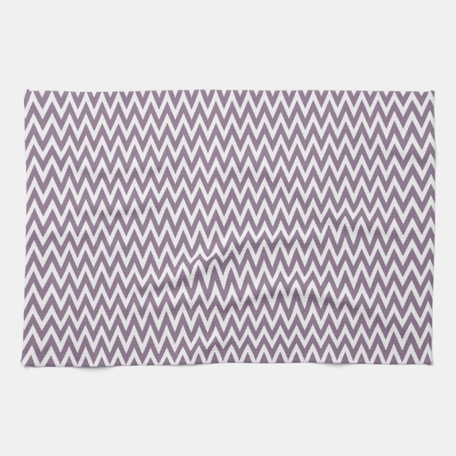 Paño De Cocina Lavender Elegant Chevron Design (Horizontal)