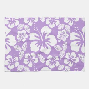 Paño De Cocina Lavender Hawaiian Tropical Hibiscus