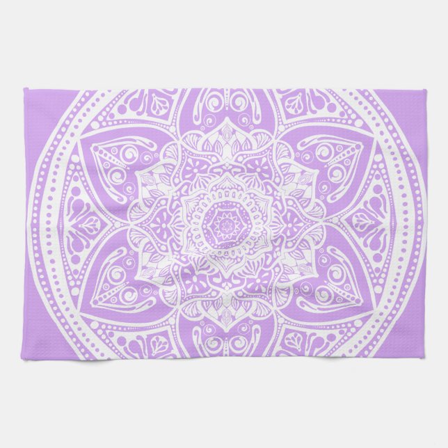 Paño De Cocina Lavender Mandala (Horizontal)