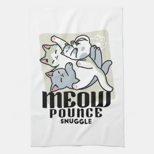 Paño De Cocina Laze Furr Days - Diseño de gatos perezosos