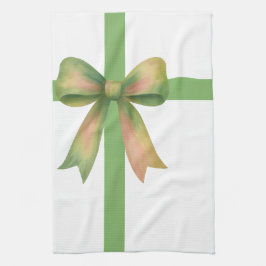 Paño De Cocina Lazo de regalo elegante: diseño moderno de Navidad