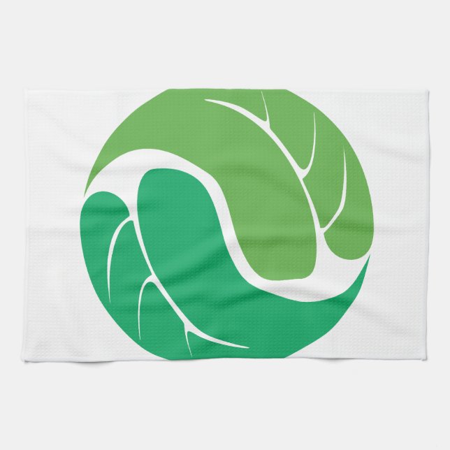 Paño De Cocina Leaf Yin Yang (Horizontal)