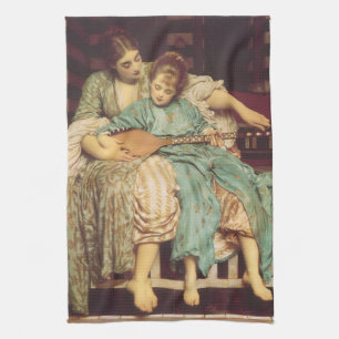 Paño De Cocina Lección de música de Lord Frederic Leighton