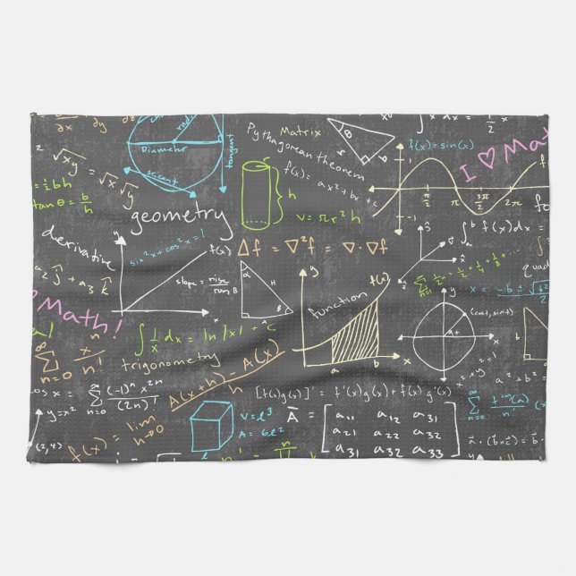 Paño De Cocina Lecciones de matemáticas (Horizontal)