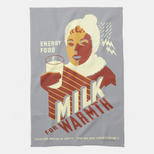 Paño De Cocina Leche para el calor