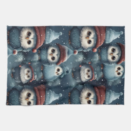 Paño De Cocina Lechuza navidad