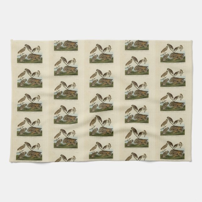 Paño De Cocina Lechuzas en llamas - de los pájaros estadounidense (Horizontal)