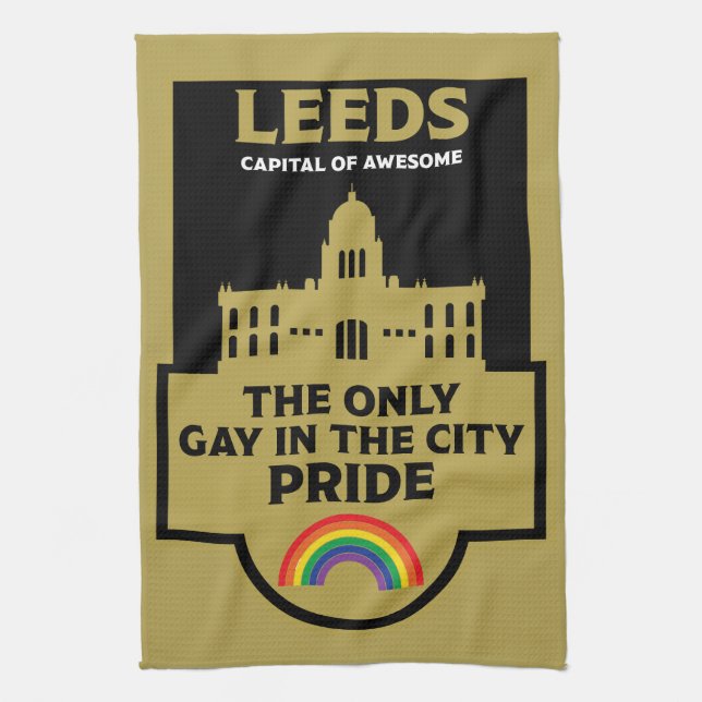 Paño De Cocina Leeds Gay Pride - Leeds England LGBT - (Vertical)