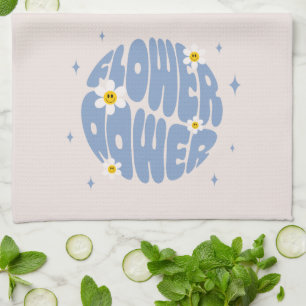 Paño De Cocina Lema del poder de las flores