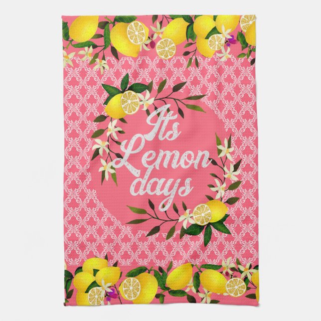 Paño De Cocina Lemon Days Motif Cherry (Vertical)