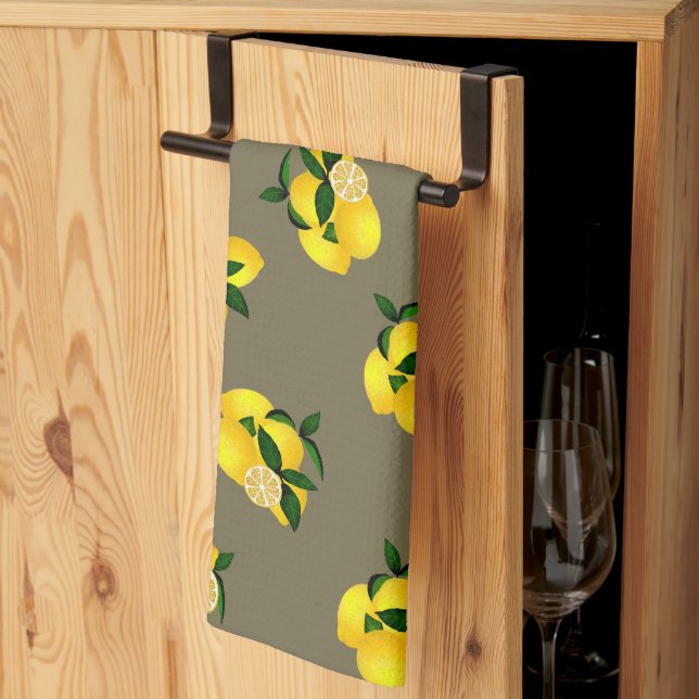 Paño De Cocina Lemon Moda Olive (Pliegue de tercios)