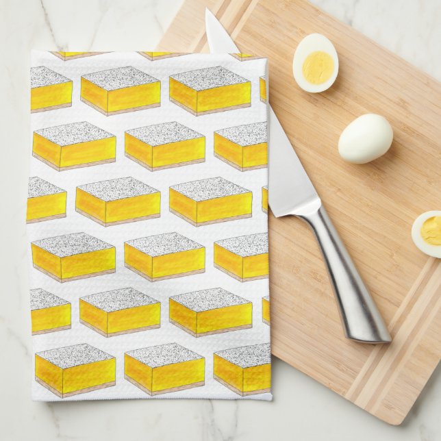 Paño De Cocina Lemon Square Bar Pastry Dessere Bake Sale Amarillo (Doblado Cuarto)