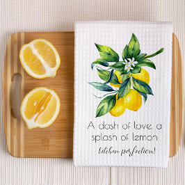 Paño De Cocina Lemon Watercolor