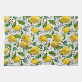 Paño De Cocina Lemones Frescos Sunny + Flores