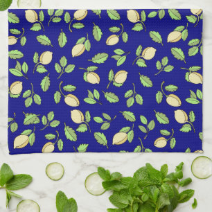 Paño De Cocina Lemones y azul