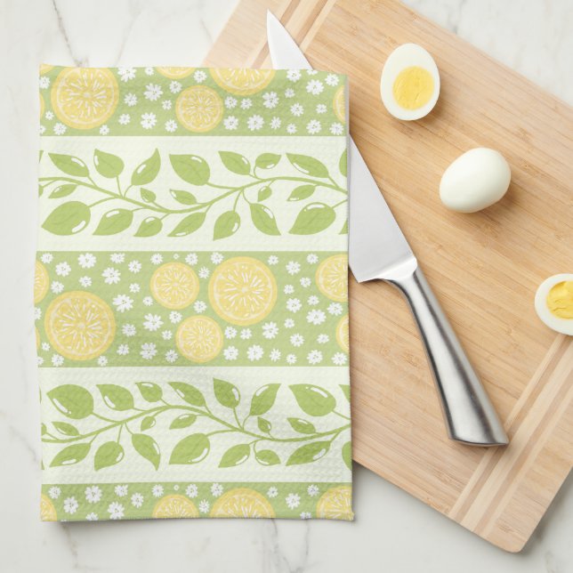 Paño De Cocina Lemony Vines Kitchen Towel (Doblado Cuarto)