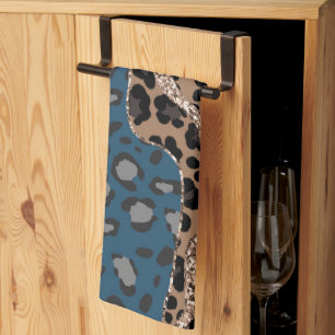 Paño De Cocina Leo Estampado Animal Brillo Glam 1
