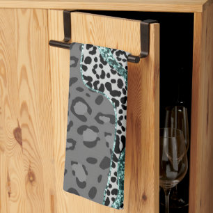 Paño De Cocina Leo Estampado Animal Brillo Glam 4
