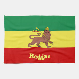 Paño De Cocina León del reggae de Rasta de Judah