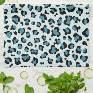Paño De Cocina Leopard Print, Leopard Spots, Blue Leopard