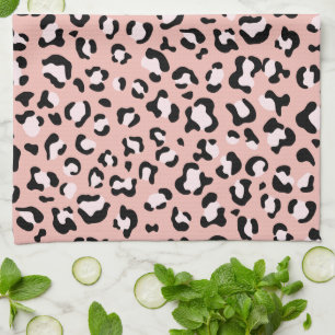 Paño De Cocina Leopard Print, Leopard Spots, Pink Leopard