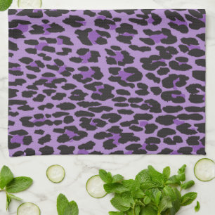 Paño De Cocina Leopard Print, Leopard Spots, Purple Leopard