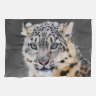 Paño De Cocina Leopardo de la nieve