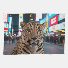 Paño De Cocina Leopardo en Times Square