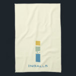 Paño De Cocina Letra abstracta moderna I monograma inicial<br><div class="desc">Toalla de té con un monograma abstracto moderno.</div>