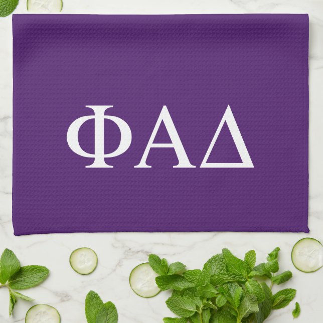 Paño De Cocina Letras griegas de Phi Alpha Delta (Doblado)